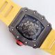 KV Factory New Replica Richard Mille RM035-02 Carbon Watch With Yellow Rubber Strap (6)_th.jpg